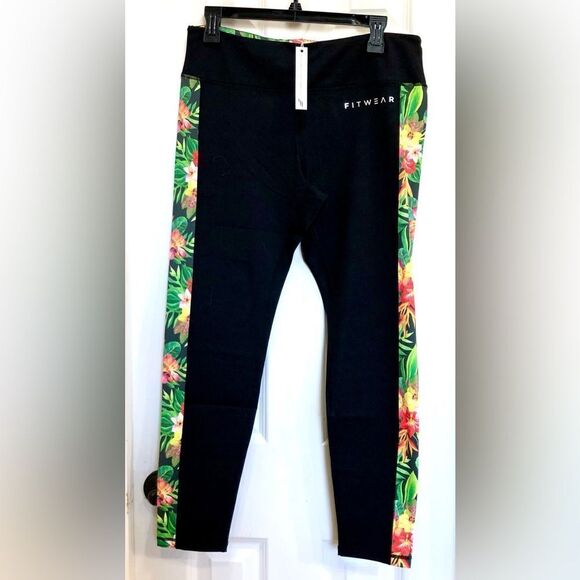 FITWEAR FASHION - NWT- L Sz 12 Tropic Power Leggings. Super Soft & Sculpting - Picture 2 of 14